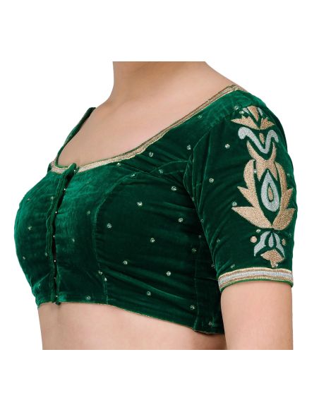 Fabroop_Tasveer_851_118_Green_Gold_White_Half_Sleeve