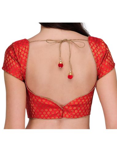 Fabroop_Tasveer_851_120_BLOUSE_Red_Gold_Round_Flower