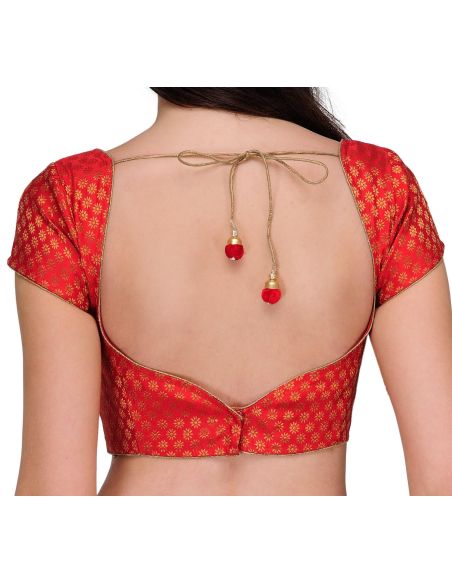 Fabroop_Tasveer_851_120_BLOUSE_Red_Gold_Round_Flower