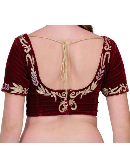 Fabroop_Tasveer_851_127_BLOUSE_Green_Half_Sleeve_Gold_White