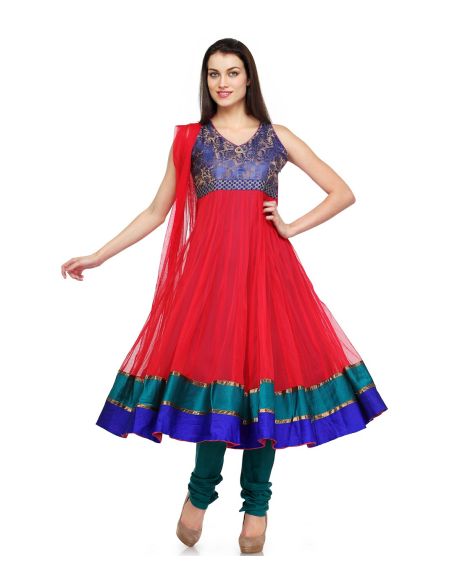 Aujjessa_Tasveer_Anarkali_Blue_Red