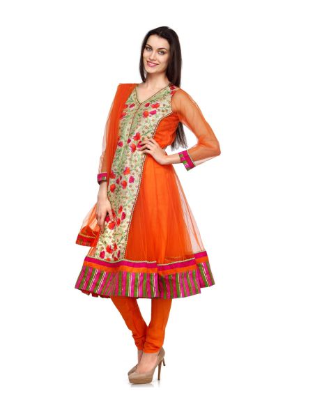 Aujjessa_Tasveer_Anarkali_Orange_Green