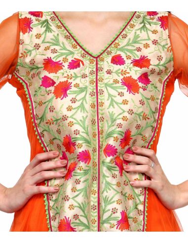 Aujjessa_Tasveer_Anarkali_Orange_Green