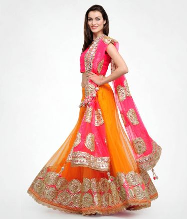 Shakumbhari Tasveer_Lehenga_Orange