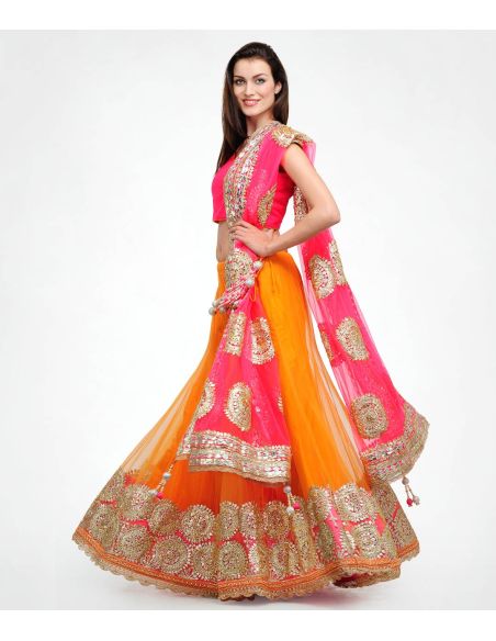 Shakumbhari Tasveer_Lehenga_Orange