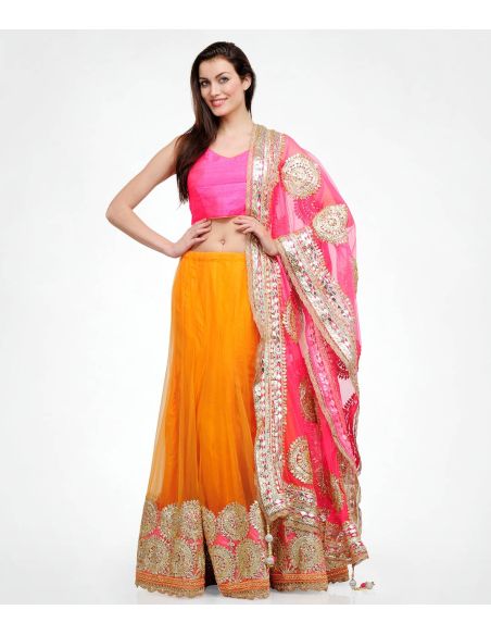 Shakumbhari Tasveer_Lehenga_Orange