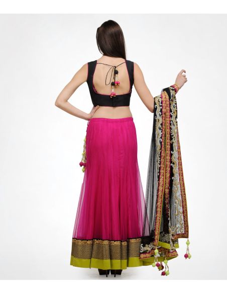 Shakumbhari_Tasveer_Lehenga_Red_Green