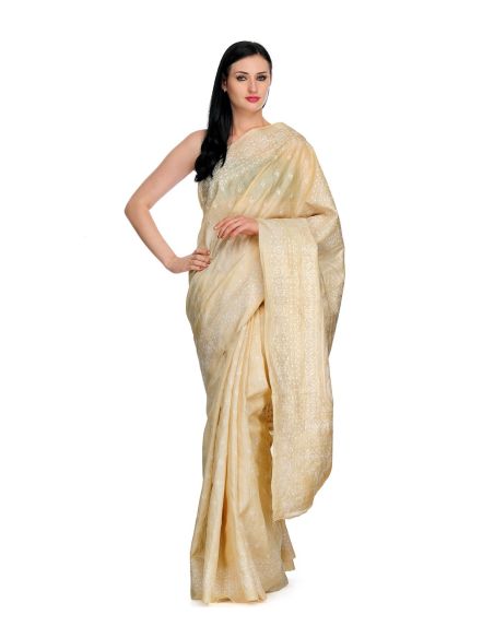 Tasveer Saree_CreamWhite 