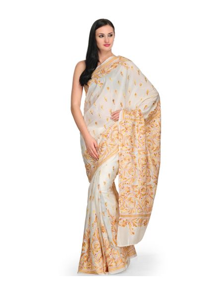 Tasveer Saree_WhiteFlwr 