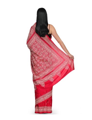 Tasveer Saree_RedWhite