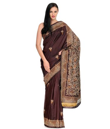 Tasveer Saree_Brown 