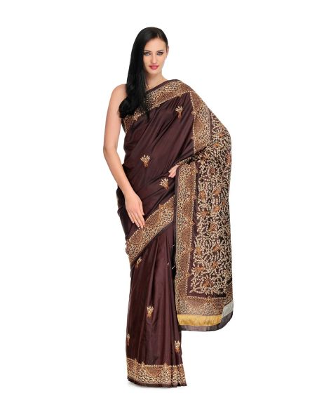 Tasveer Saree_Brown 