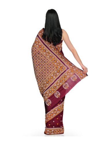 Tasveer Saree_MaroonPrntd02 