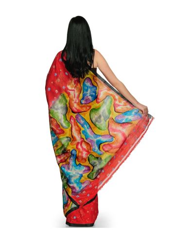 Tasveer Saree_MaroonBlckBordr 