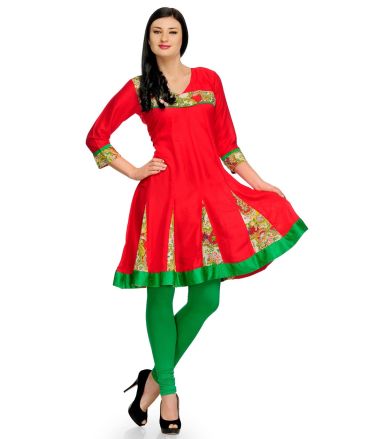 Aujjessa_Tasveer_Kurti_Red