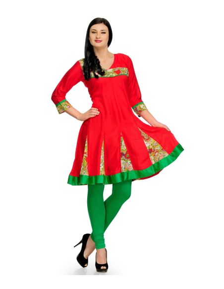 Aujjessa_Tasveer_Kurti_Red