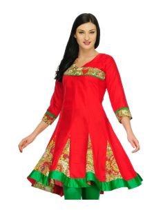 Aujjessa_Tasveer_Kurti_Red 2