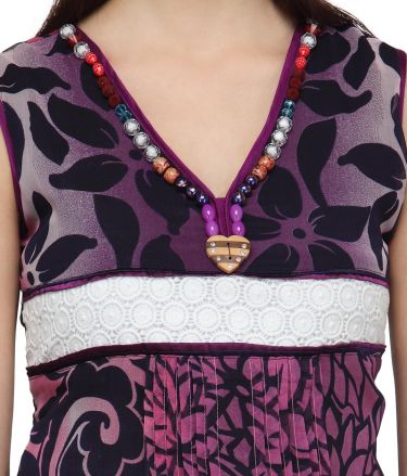 Aujjessa_Tasveer_Kurti_Purple_White