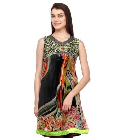 Aujjessa_Tasveer_Kurti_Black_Green 2