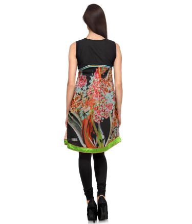 Aujjessa_Tasveer_Kurti_Black_Green