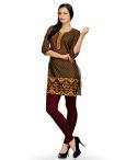 Aujjessa_Tasveer_Kurti_Dark_Brown