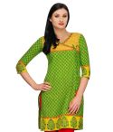 Aujjessa_Tasveer_Kurti_Yellow_Green 