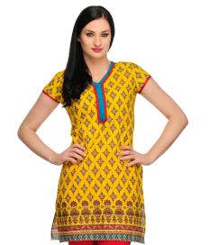 Aujjessa_Tasveer_Kurti_Yellow_Red01  2