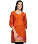 Fuchsia Design_Tasveer_586_21 KURTI_ORANGE