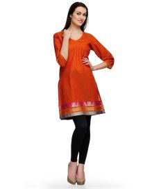 Fuchsia Design_Tasveer_586_21 KURTI_ORANGE 2
