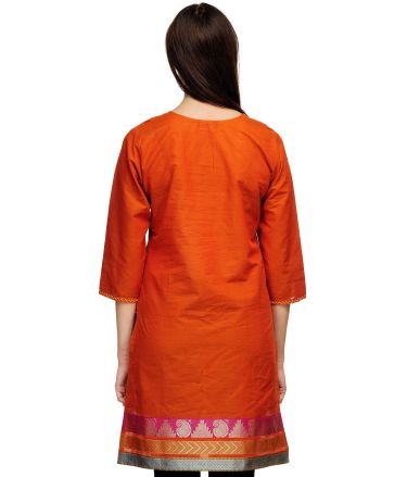 Fuchsia Design_Tasveer_586_21 KURTI_ORANGE