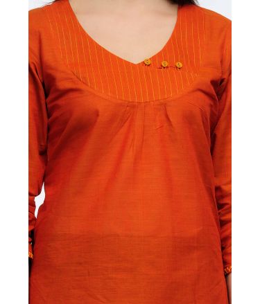 Fuchsia Design_Tasveer_586_21 KURTI_ORANGE