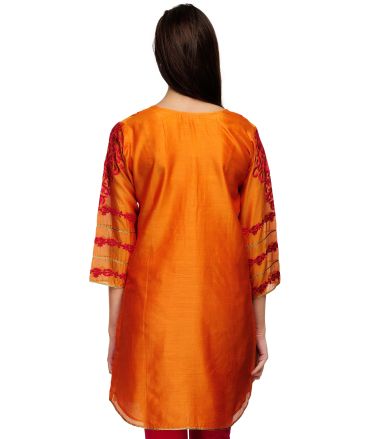 Fuchsia Design_Tasveer_586_23 KURTI_ ORANGE