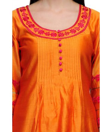 Fuchsia Design_Tasveer_586_23 KURTI_ ORANGE