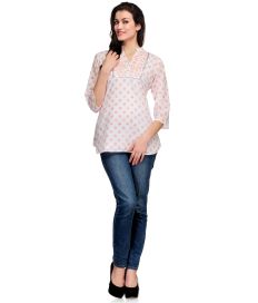 Fuchsia Design_Tasveer_586_16 KURTI_WHITE_ORANGE 2